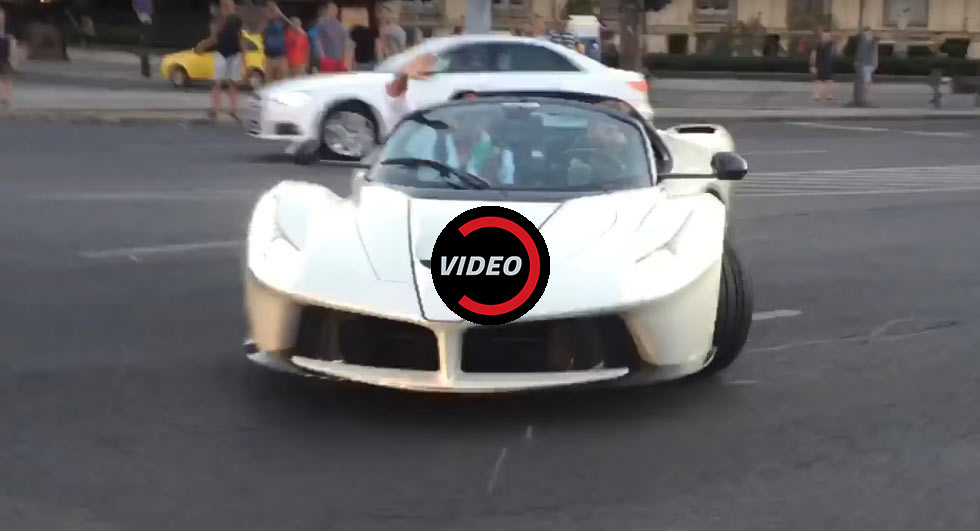  LaFerrari Aperta Does Donuts On Public Road Just Feet From A Crowd