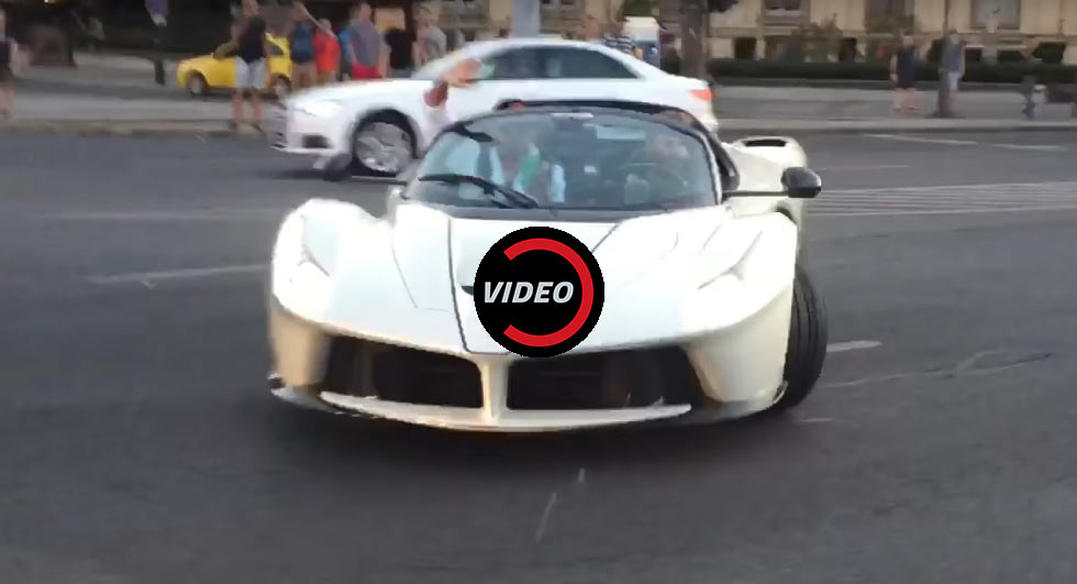 LaFerrari Aperta Does Donuts On Public Road Just Feet From A Crowd