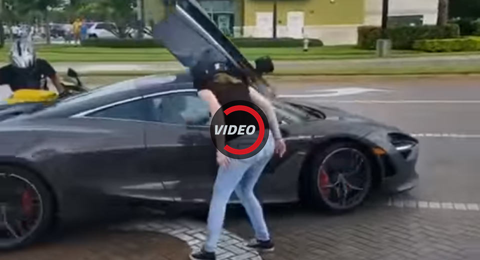  Bikers Rage At McLaren 720S Owner Leaving Incident Scene