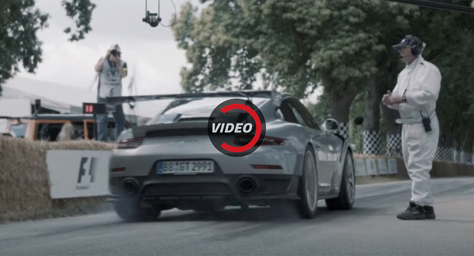 New Porsche 911 GT2 RS Tackles The Goodwood Hillclimb