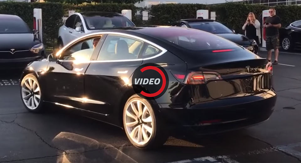  Tesla Releases Video Of First Production-Spec Model 3