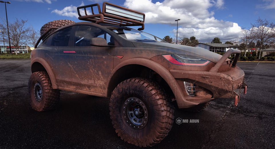 Tesla Model X Off-Roader Looks Dakar Ready