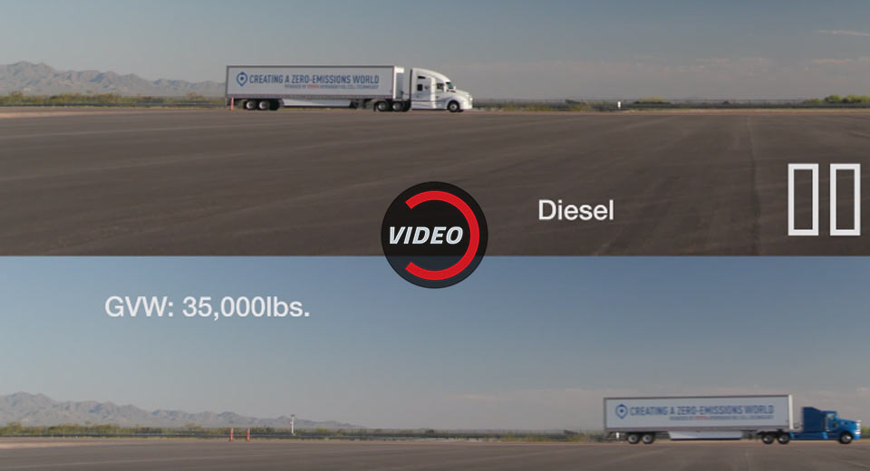  Watch Toyota’s Fuel Cell Truck Easily Out-Accelerate A Diesel Rival