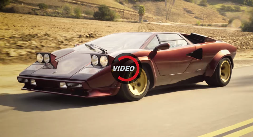  Valentino Balboni Drives The Iconic Lamborghini Countach