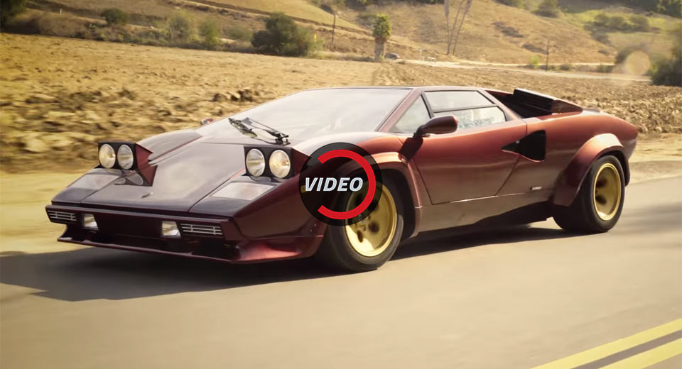 Valentino Balboni Drives The Iconic Lamborghini Countach