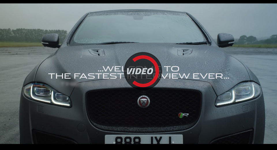  Jaguar XJR575 Debuts On Video Doing 300 Km/h While Hosting An Interview
