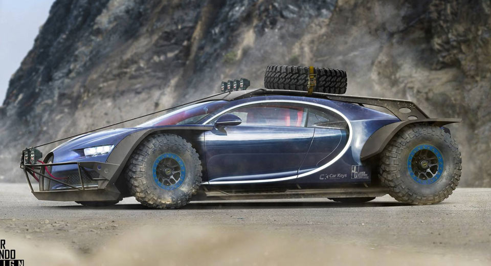  Someone Thought The Bugatti Chiron Might Work As A Baja Racer