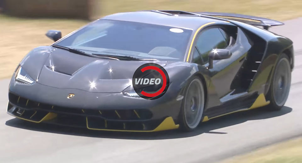  Lamborghini Centenario Let Loose In Between The Haystacks At Goodwood