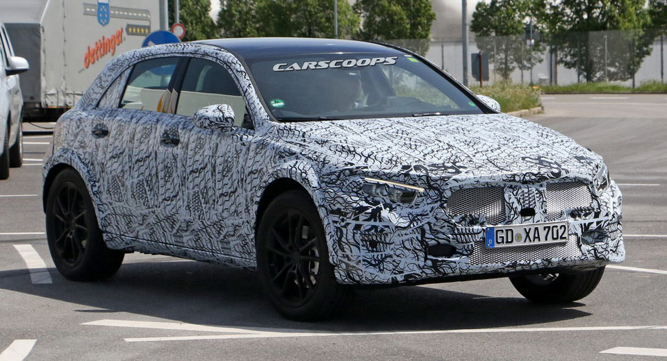 Next-Gen Mercedes GLA Mule Drops Camouflage, Still Wears A-Class Body