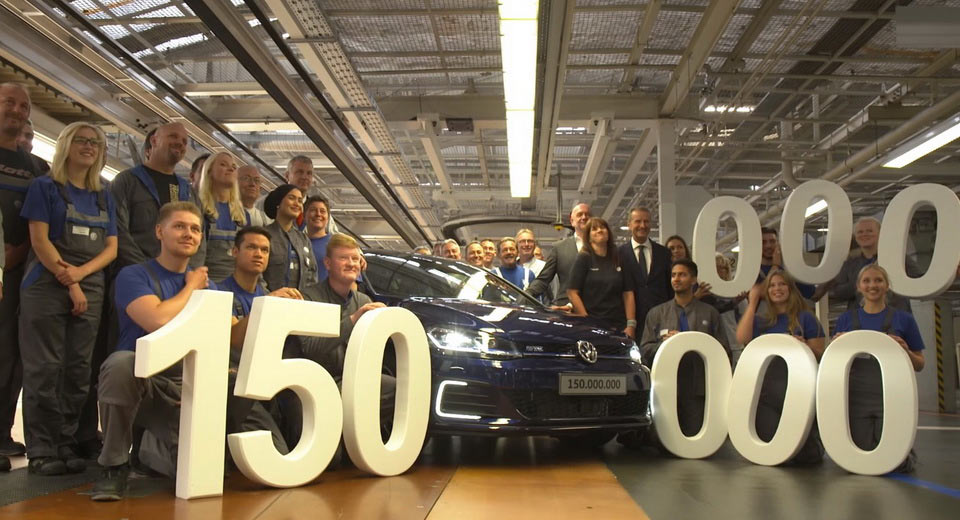 150 Millionth VW Rolls Off The Production Line In Wolfsburg