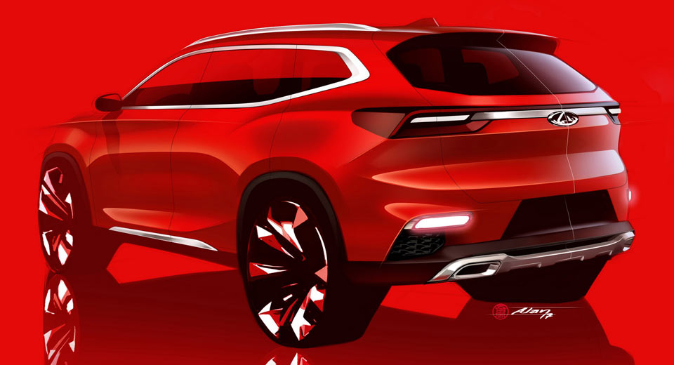 Chery’s New Compact SUV Starts Taking Shape In Official Design Sketches