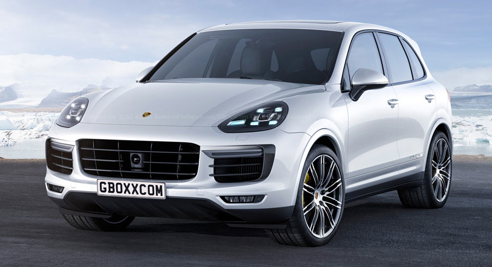 2018 Porsche Cayenne Rendered With Mission E Styling