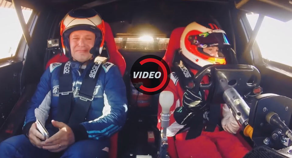  Rubens Barrichello Gets Emotional With His Son At The Wheel Of A Stock Car