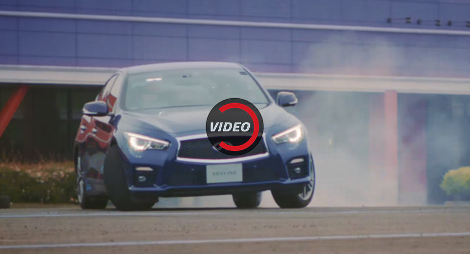 Infiniti Tries To Replicate A Painting By Drifting A Q50 In JDM Spot