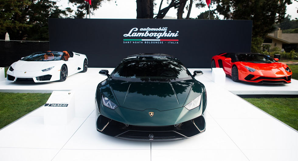 Lamborghini Highlights Its Lineup At Pebble Beach
