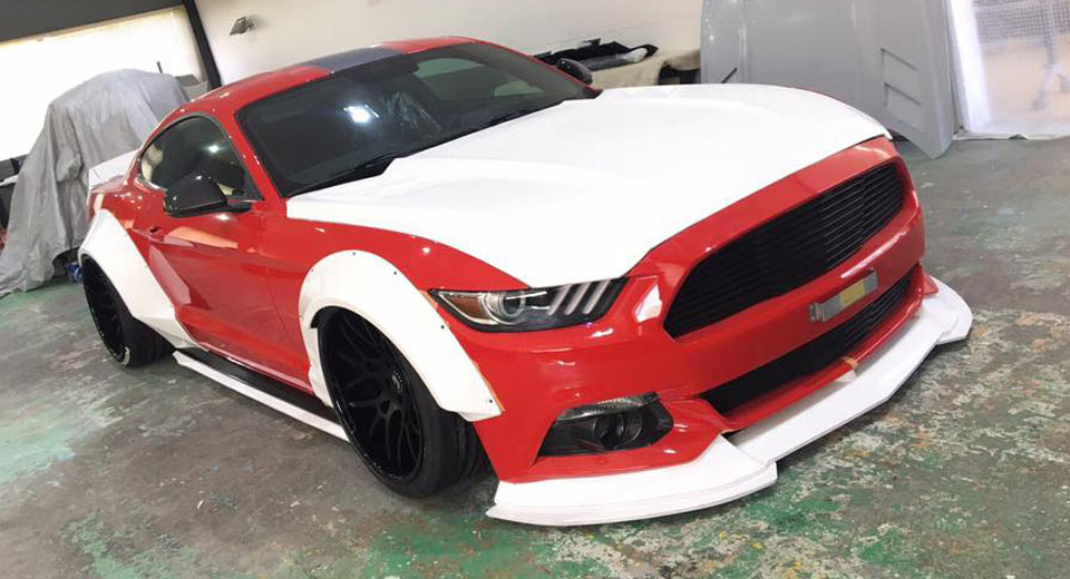  Liberty Walk Teases Its Widebody Ford Mustang
