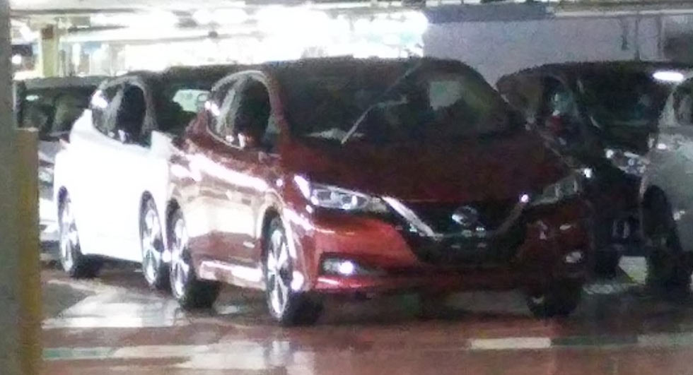 2018 Nissan Leaf Caught Undisguised On The Factory Floor