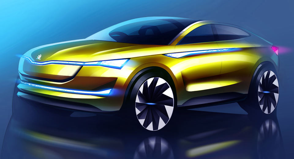  Skoda Updates The Vision E Concept For Frankfurt