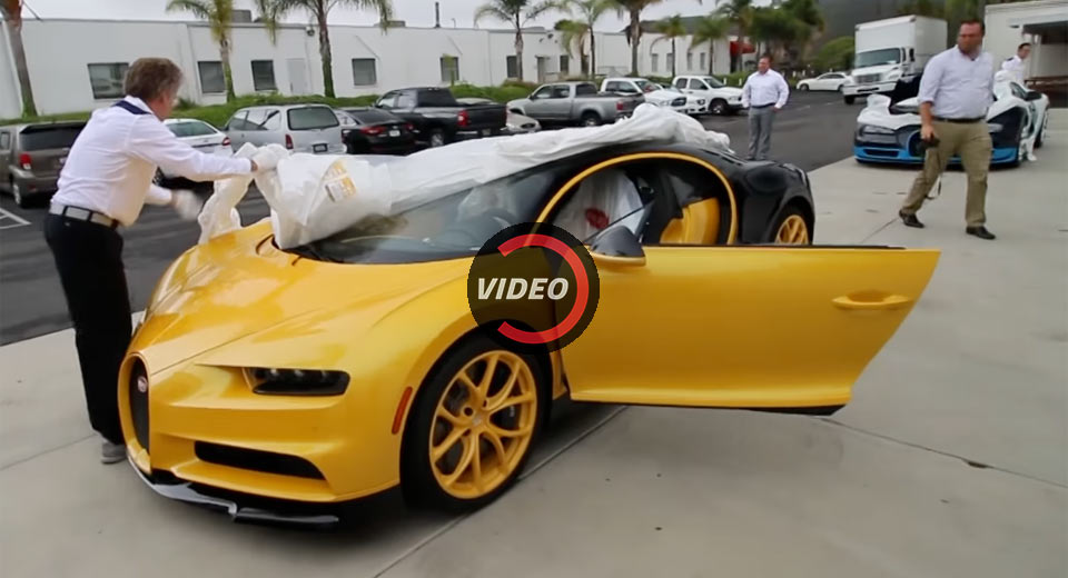  America’s First Bugatti Chiron Makes For One Very Excited Unboxing Video