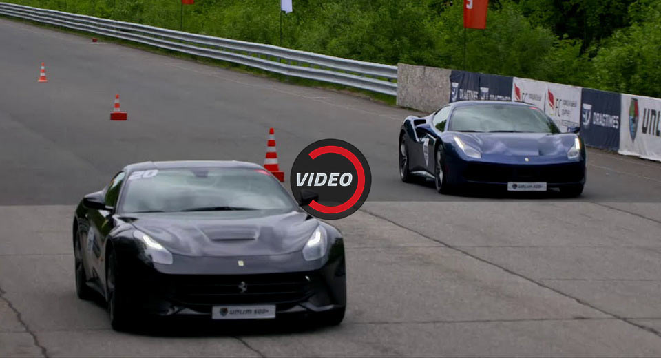 Ferrari 488 And F12berlinetta Siblings Split 1/4 And 1/2 Mile Results
