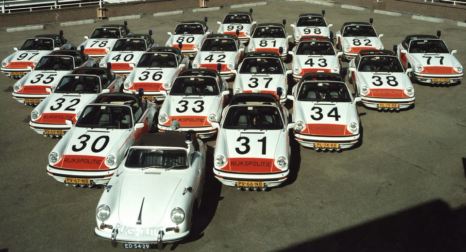 Historic Porsche Police Fleet Meets In The Netherlands