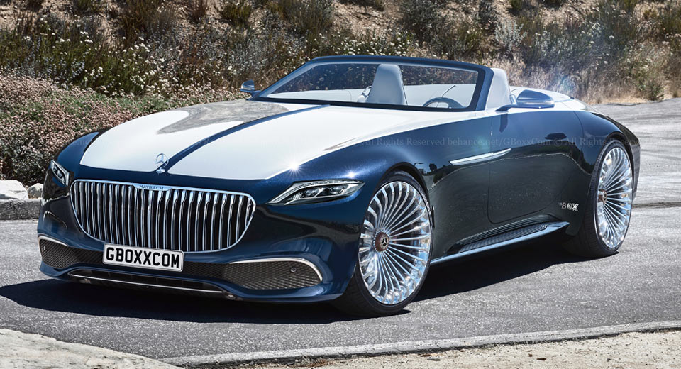 Production Spec Mercedes Maybach Vision 6 Cabriolet Has More Bling Than A Rapper S Crib Carscoops