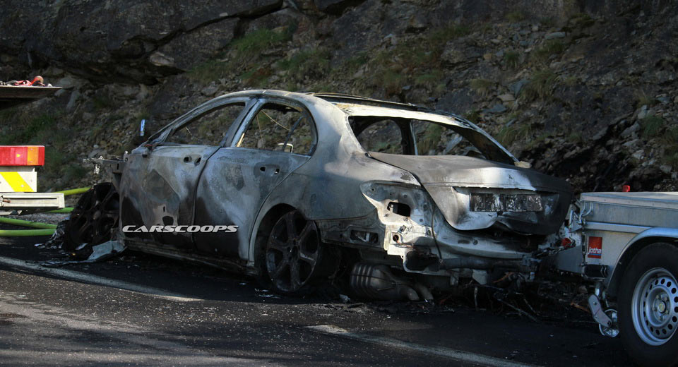  Extra Crispy: Mercedes E350e PHEV Burns To The Ground During Testing