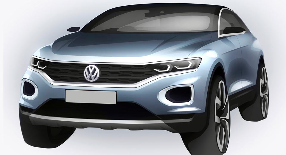  Volkswagen Previews T-Roc Small SUV With A Sketch