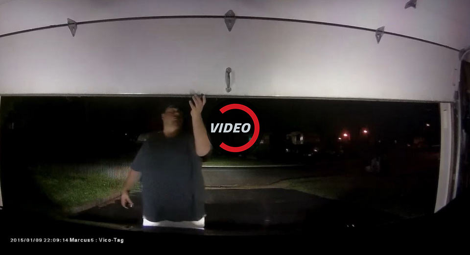  Tesla Model X Punches Through Garage Door After Getting Summoned In