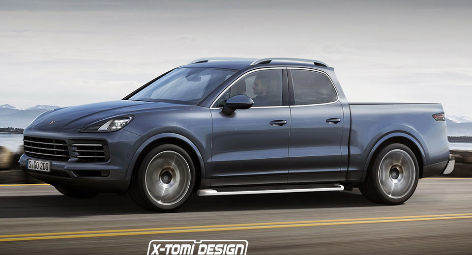  It Had To Be Done: New Porsche Cayenne Imagined As A Pickup Truck
