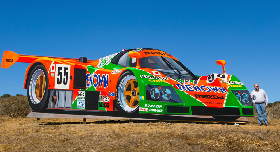 Mazda’s Le Mans-Winning 787B Towers 10 Feet Tall Over Laguna Seca