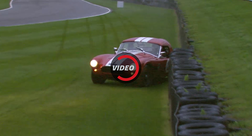  Prized AC Cobra Crashes While Racing At Goodwood Revival