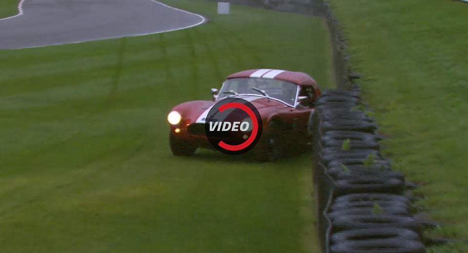 Prized AC Cobra Crashes While Racing At Goodwood Revival