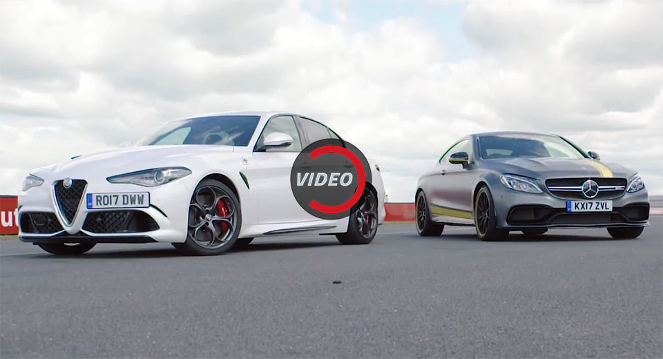  Alfa Giulia Quadrifoglio Faces Off Against Mercedes-AMG C63 S Coupe