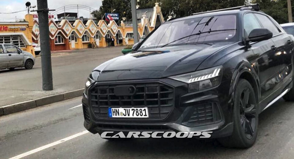  Audi Q8 Drops The Camo For Testing In Moscow