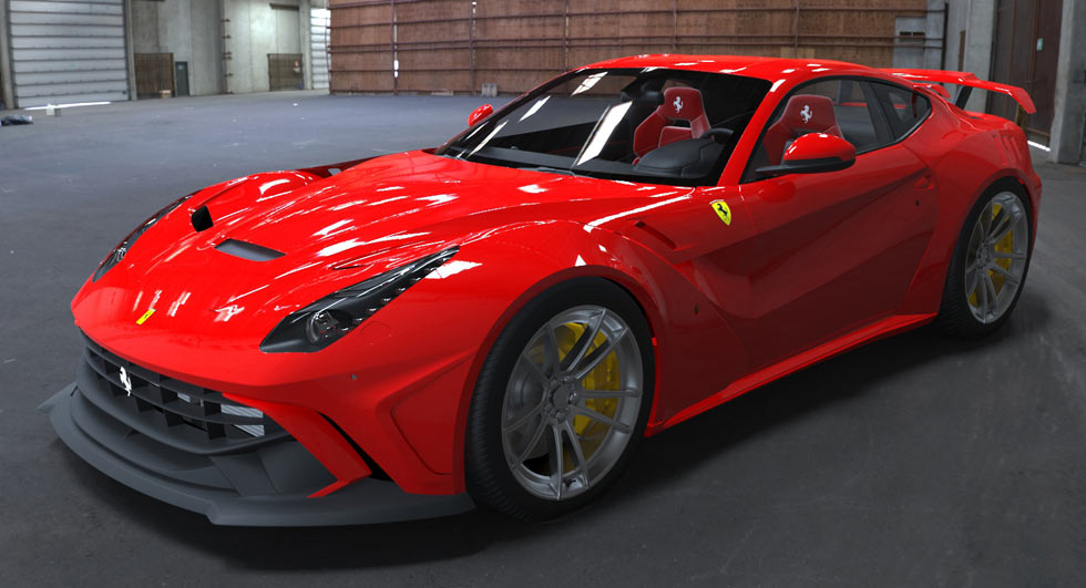  Ferrari F12berlinetta Gets An Aggressive Body Kit From Duke Dynamics