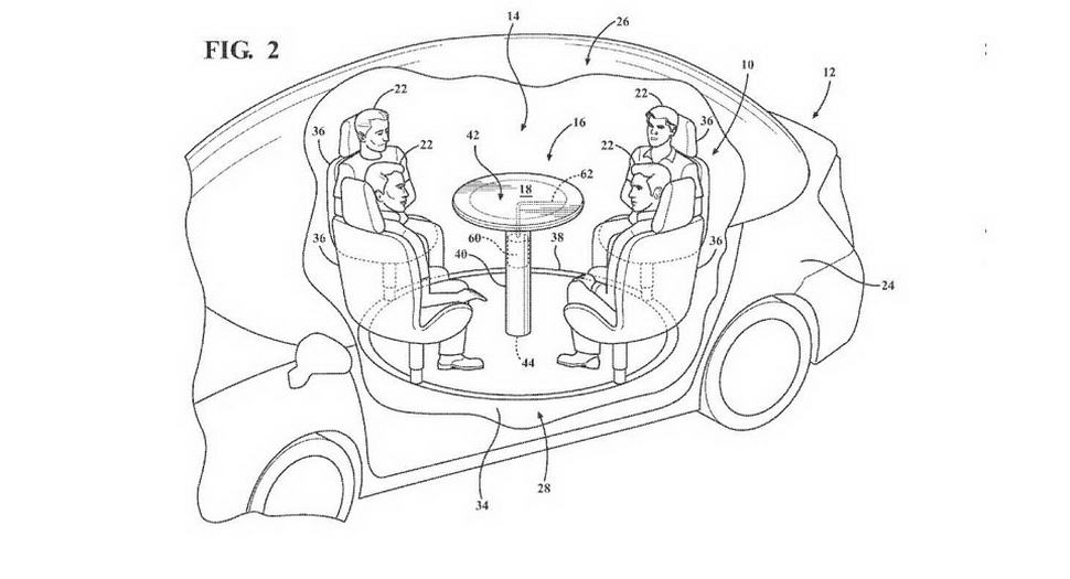  Ford’s Retractable Table Interior Could Show The Way For Autonomous Cars