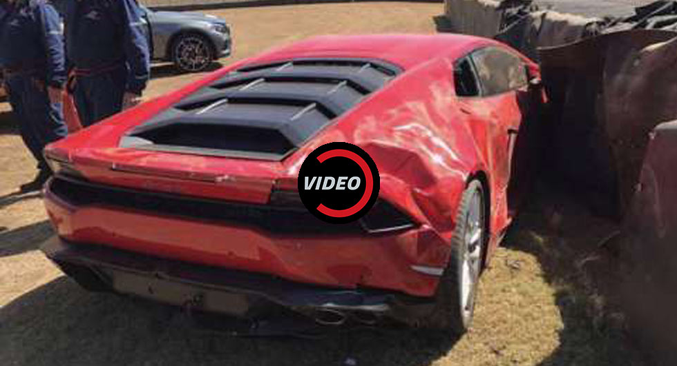  Lamborghini Huracan Crashes At The South African Festival of Motoring