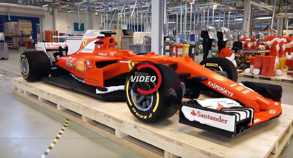 Lego Creates A Life-Size Model Of Ferrari’s 2017 F1 Car