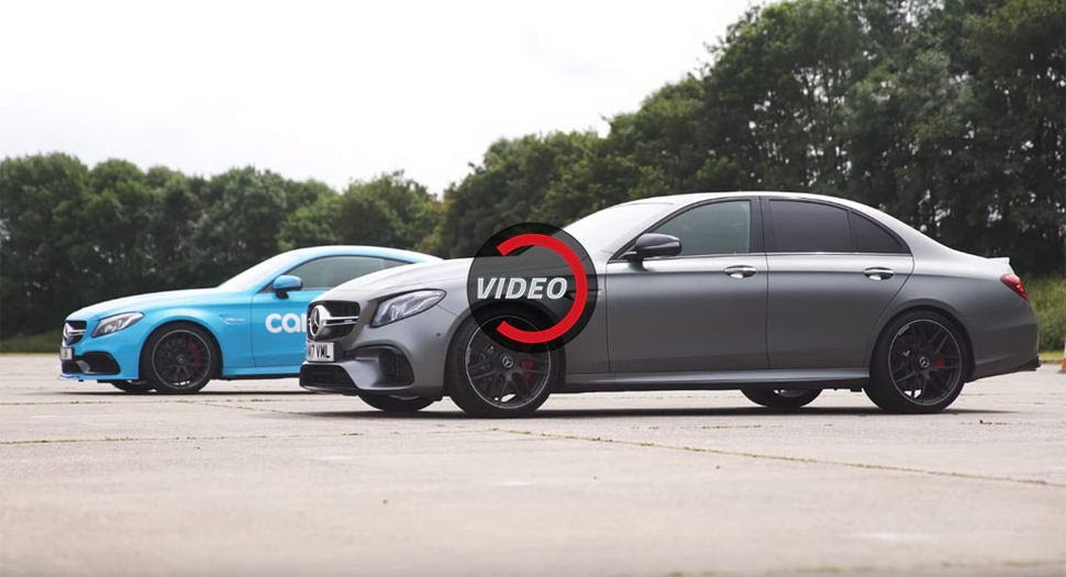  Watch A Mercedes-AMG E63 S Wipe The Floor With A C63 S