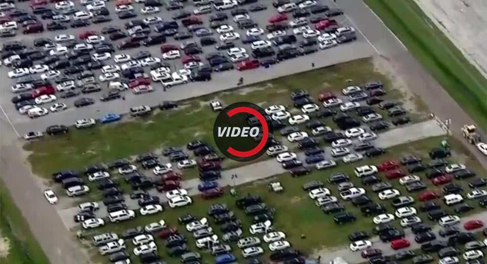 Over 30,000 Hurricane Damaged Vehicles Flood Houston Drag Strip