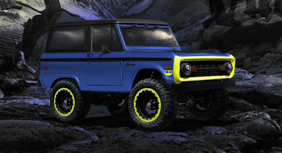  1966 Ford Bronco Prepares For SEMA With Yellow Lipstick