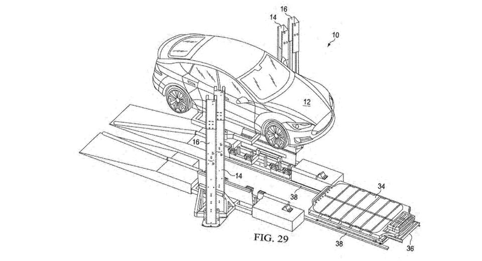 Patent Suggests Tesla Is Still Interested In Battery Swapping