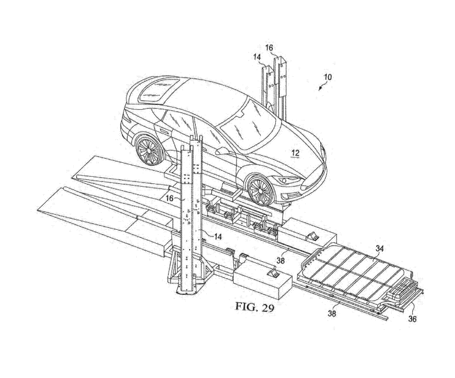 Patent Suggests Tesla Is Still Interested In Battery Swapping | Carscoops