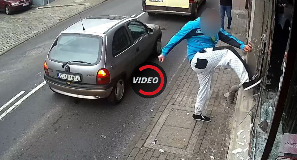  Vandal Gets Hit By Karma In The Form Of A Car