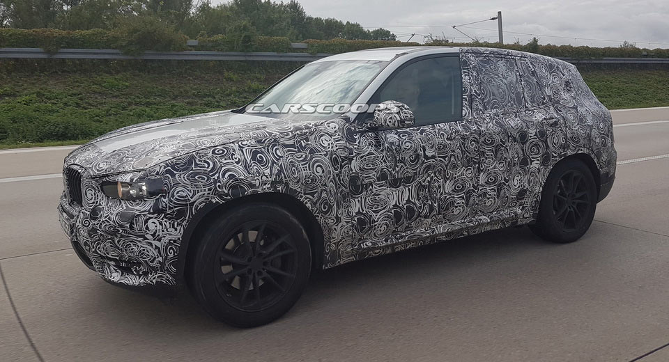 Lone BMW X3 Prototype Seen Cruising The Autobahn