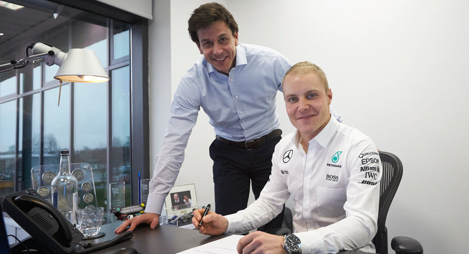  Mercedes Signs Valtteri Bottas For Another Season