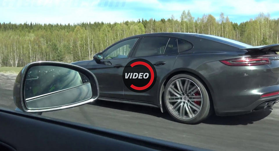 First-Gen Audi R8 V10 Spars With All-New Porsche Panamera Turbo