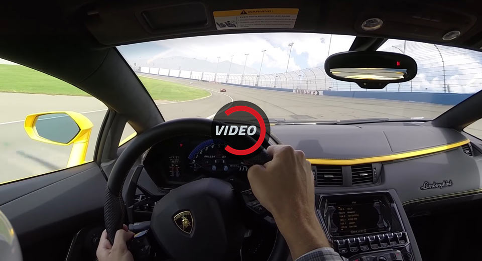  Hold On To Your Chair As Lambo Aventador S Laps Auto Club Speedway
