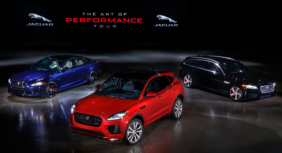 Jaguar E-Pace Sets Foot On US Soil, Along With XJR575 And XF Sportbrake